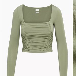 Aritzia / Wilfred Lydia Top (Bitter sage - S)